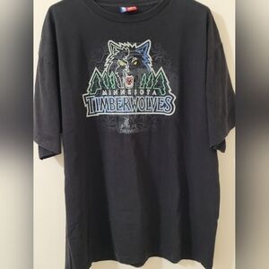 XL Rubio Number 9 NBA Minnesota Timberwolves Majestic Tee